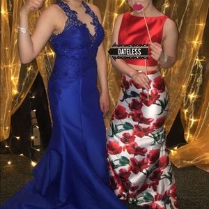 Royal blue prom dress